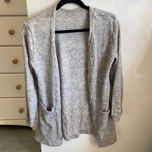 Gray sweater with pockets